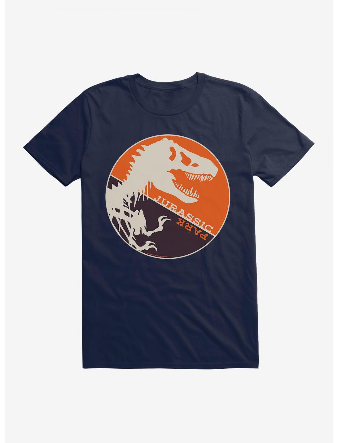 Jurassic Park T-Rex Circle Silhouette T-Shirt, MIDNIGHT NAVY, hi-res