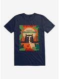 Jurassic Park Welcome Gates Summer Leaves T-Shirt, MIDNIGHT NAVY, hi-res