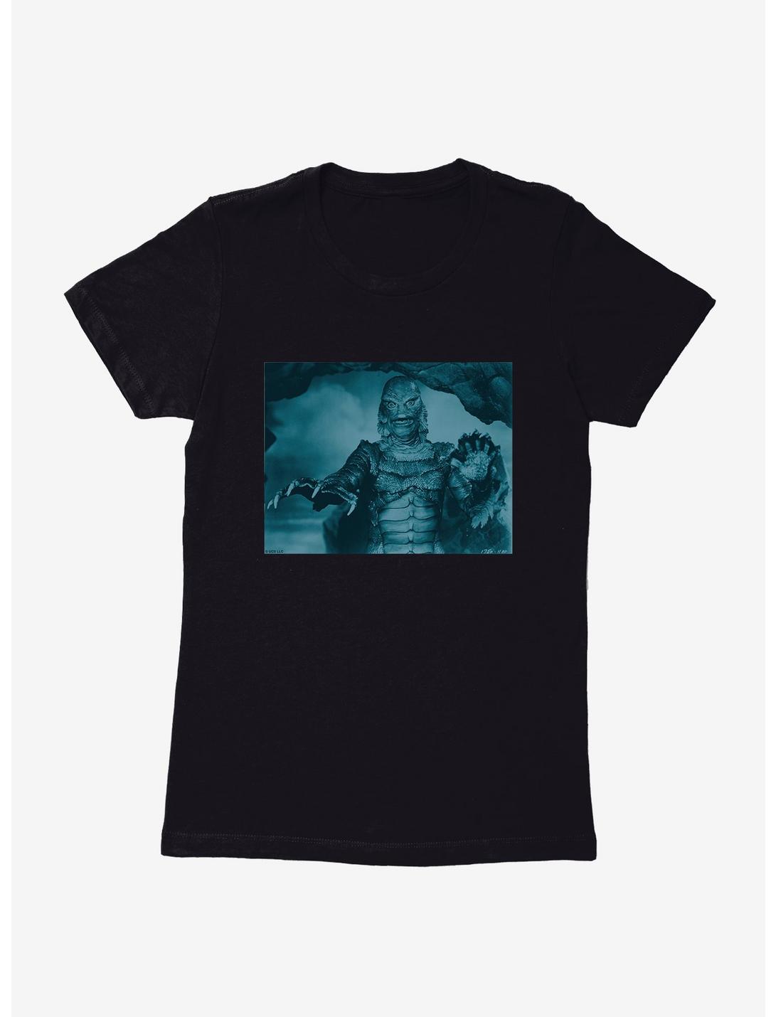Creature From The Black Lagoon Live Action Blue Scene Womens T-Shirt, BLACK, hi-res