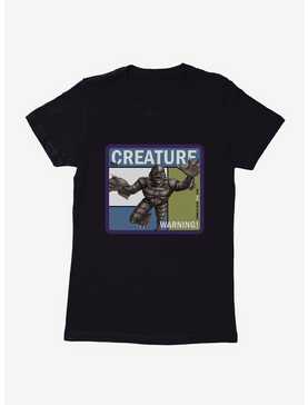 Creature From The Black Lagoon Warning Pop Poster Womens T-Shirt, , hi-res