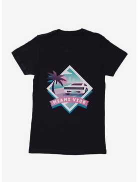 Miami Vice Pastel Diamond Scenery Womens T-Shirt, , hi-res