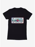 Miami Vice License Plate Womens T-Shirt, BLACK, hi-res