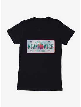 Miami Vice License Plate Womens T-Shirt, , hi-res
