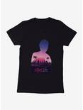 Miami Vice Silhouette Scenery Womens T-Shirt, BLACK, hi-res