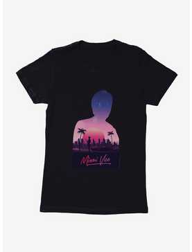 Miami Vice Silhouette Scenery Womens T-Shirt, , hi-res