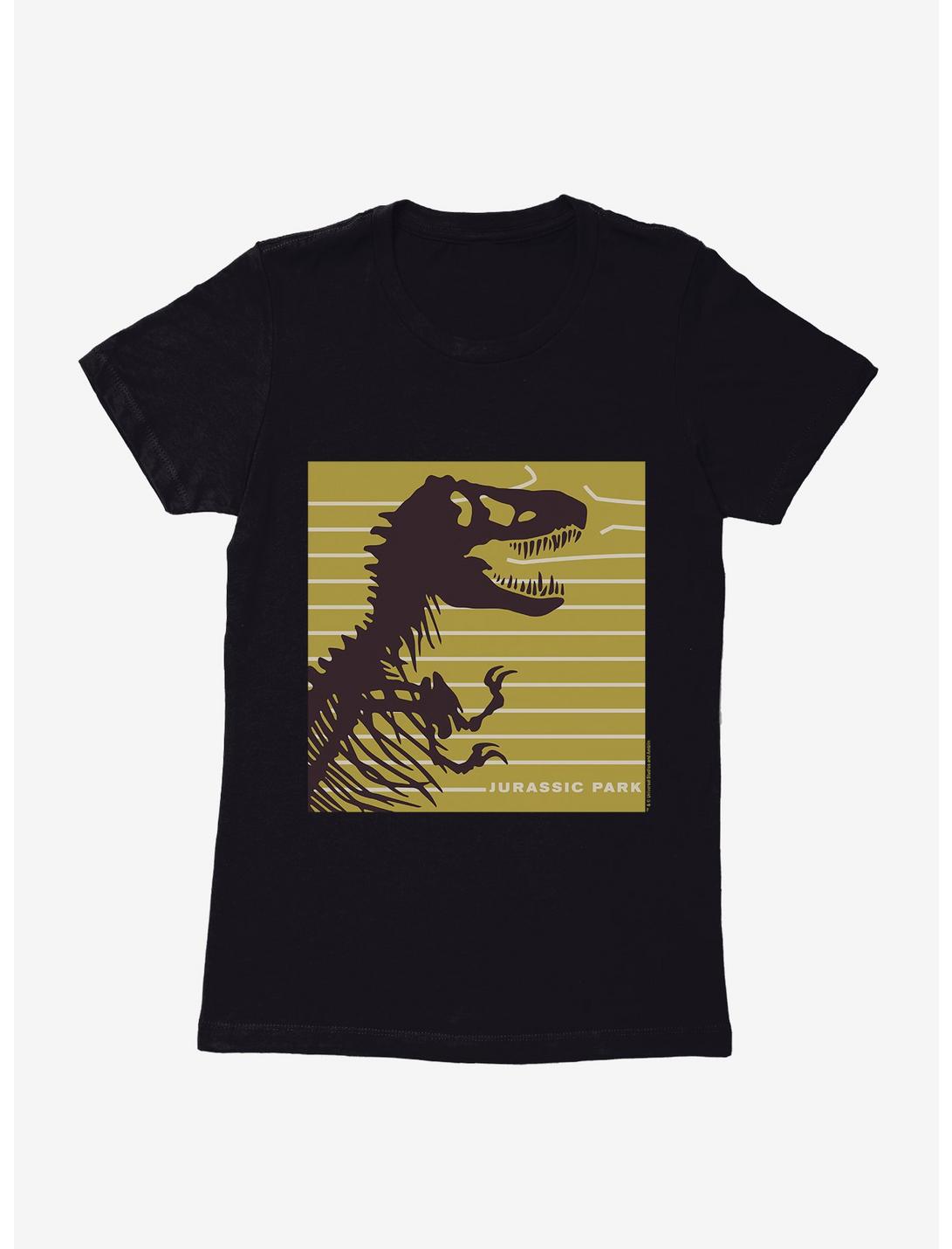 Jurassic Park T-Rex Line Break Womens T-Shirt, BLACK, hi-res