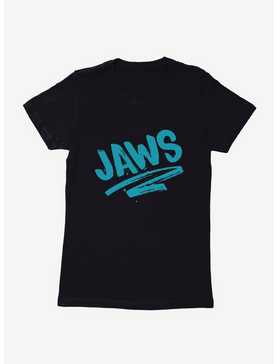 Jaws Blue Chalk Script Womens T-Shirt, , hi-res