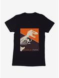 Jurassic Park T-Rex Square Silhouette Womens T-Shirt, BLACK, hi-res