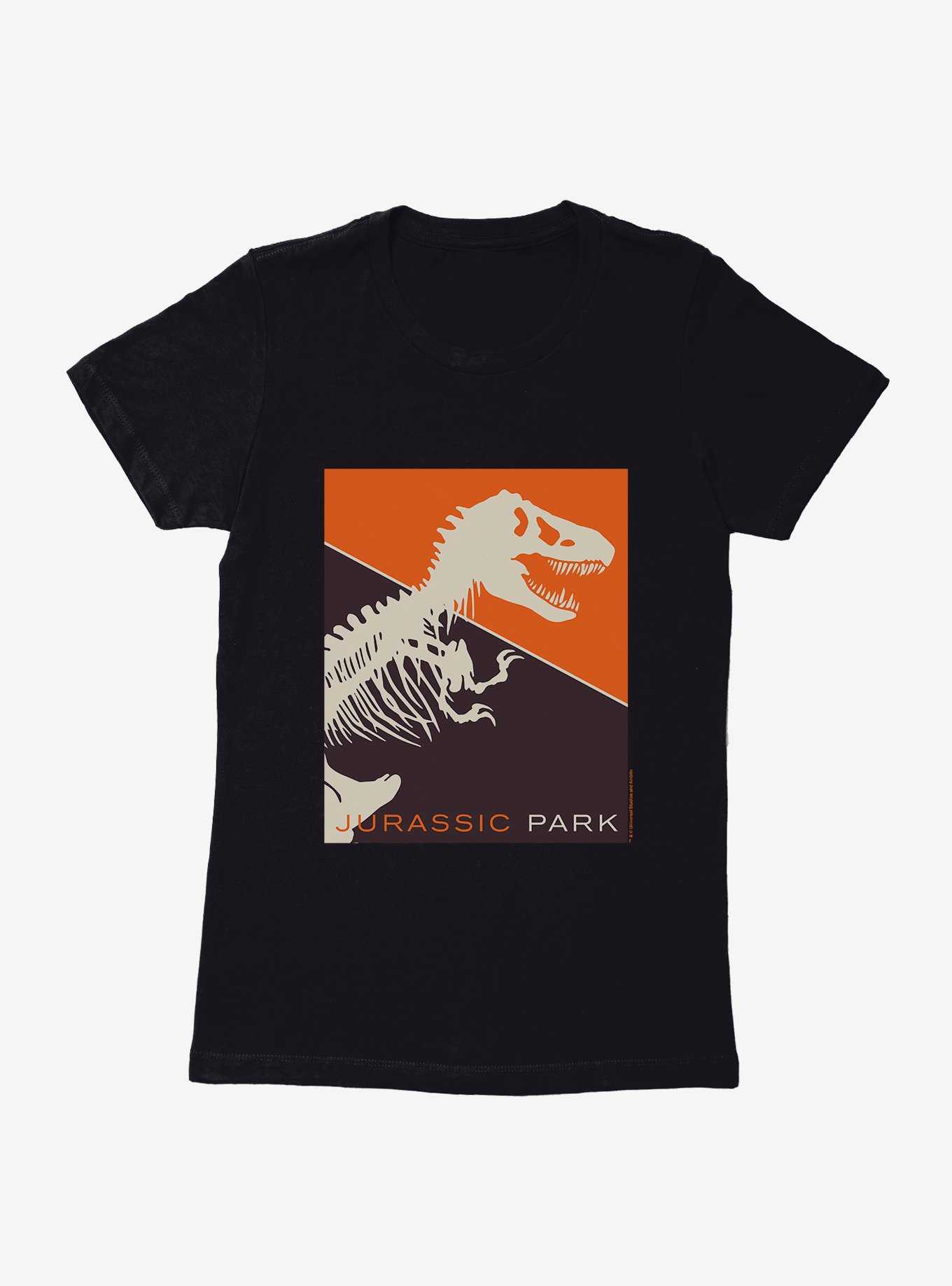 Jurassic Park T-Rex Square Silhouette Womens T-Shirt, , hi-res