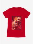 Jurassic Park Title Stack Womens T-Shirt, RED, hi-res