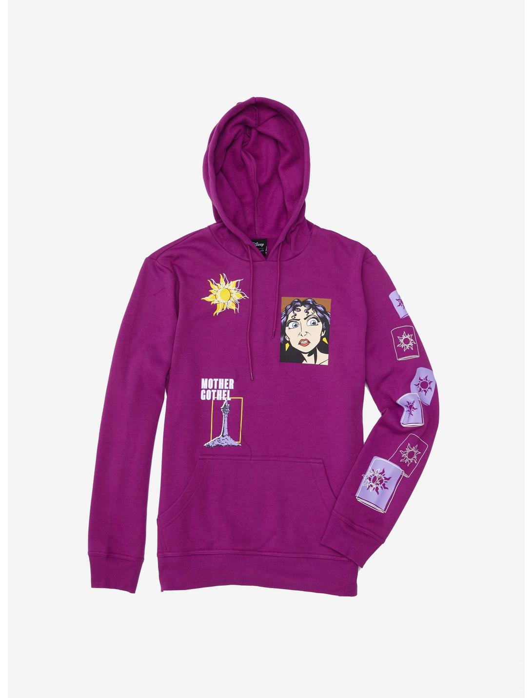 Our Universe Disney Tangled Mother Gothel Hoodie - BoxLunch Exclusive, MAROON, hi-res