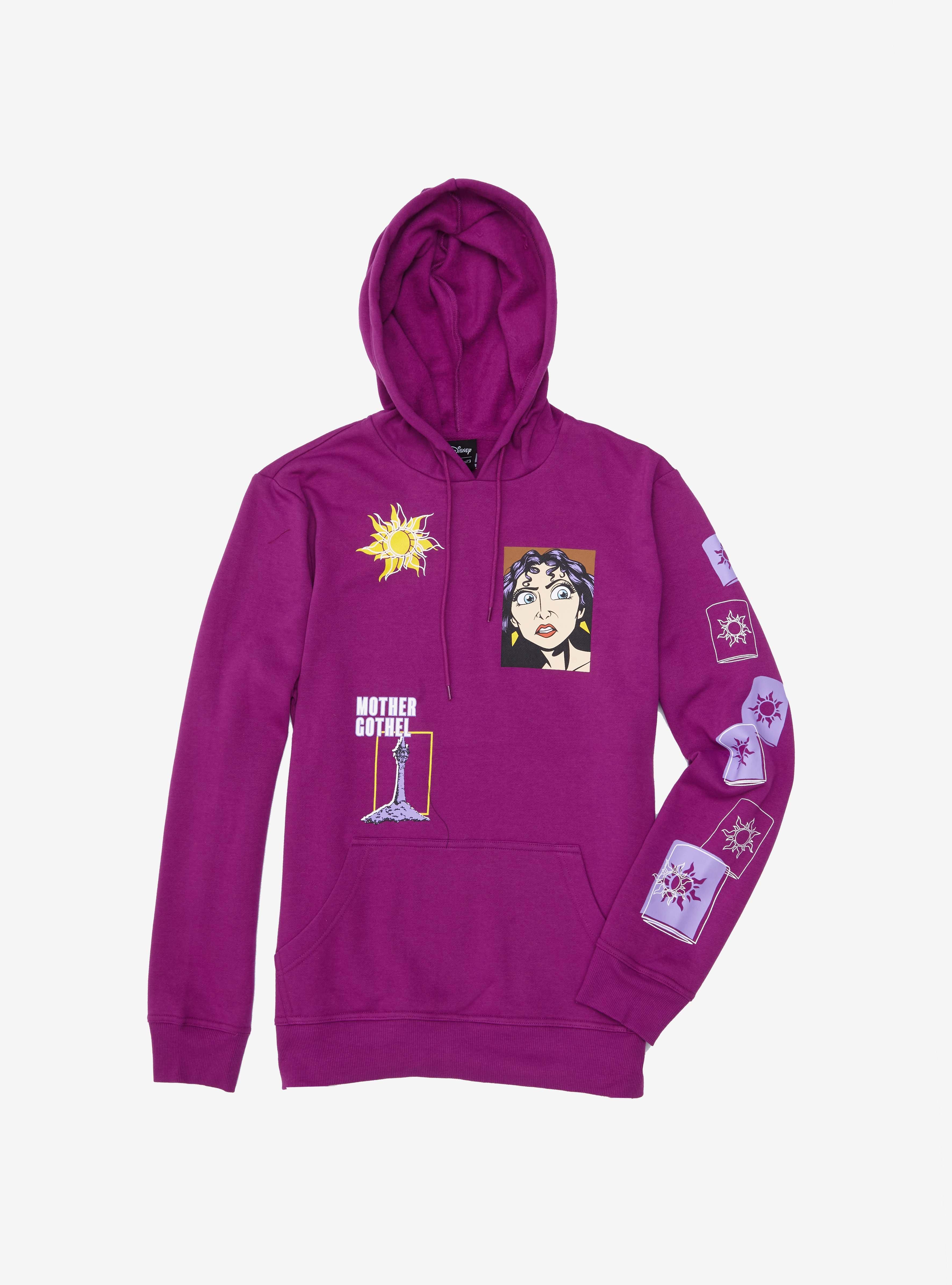 Our Universe Disney Tangled Mother Gothel Hoodie - BoxLunch Exclusive, MAROON, hi-res