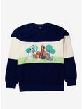 Our Universe Disney Dogs Panel Women's Crewneck - BoxLunch Exclusive, NAVY, hi-res