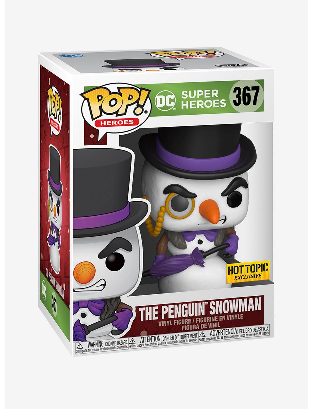 Funko DC Comics Pop! Heroes The Penguin Snowman Vinyl Figure Hot Topic Exclusive, , hi-res