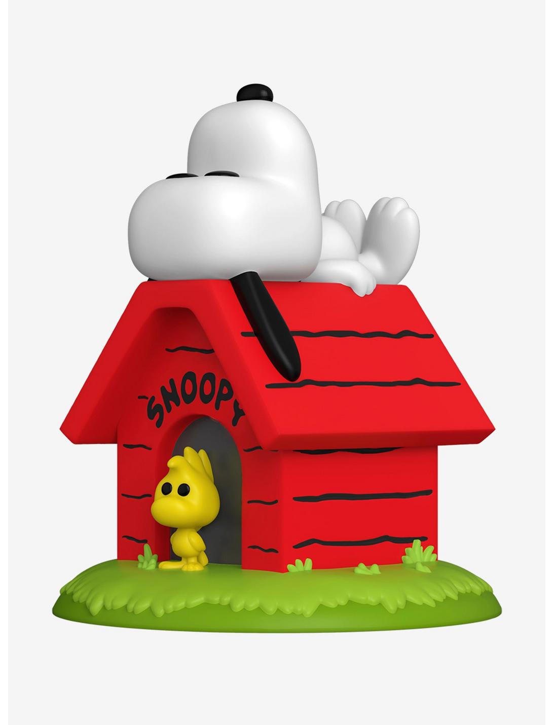 Funko Peanuts Pop! Animation Snoopy & Woodstock With Doghouse Deluxe Vinyl Figure, , hi-res