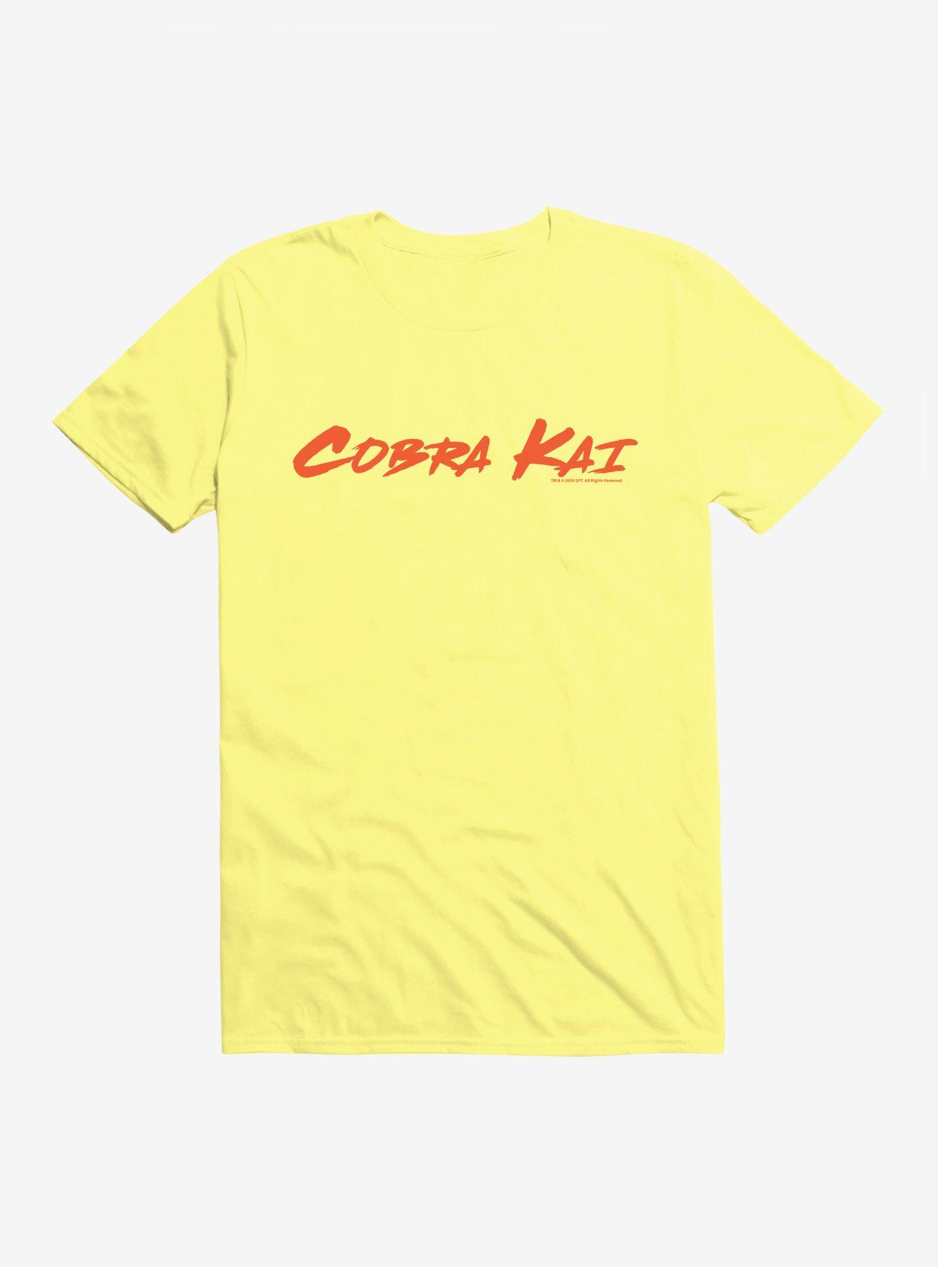 Cobra Kai Font T-Shirt, SPRING YELLOW, hi-res