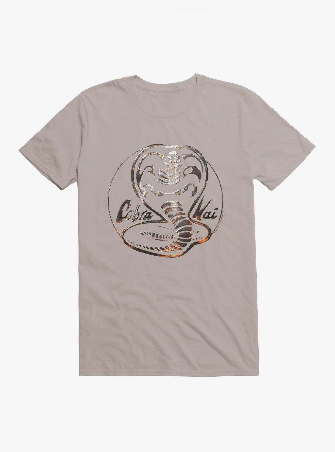 Cobra Kai Silver Logo T-Shirt, LIGHT GREY, hi-res