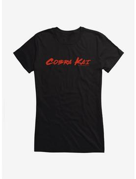 Cobra Kai Font Girls T-Shirt, BLACK, hi-res