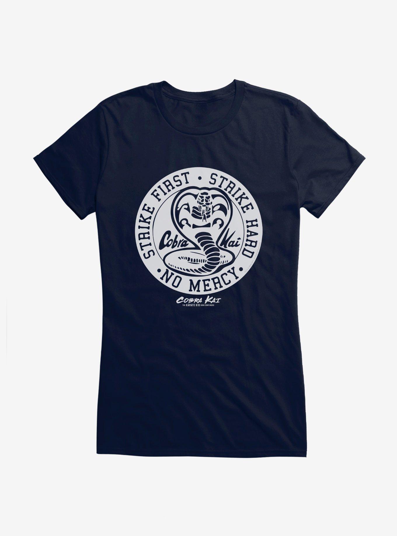 Cobra Kai Logo Girls T-Shirt, NAVY, hi-res