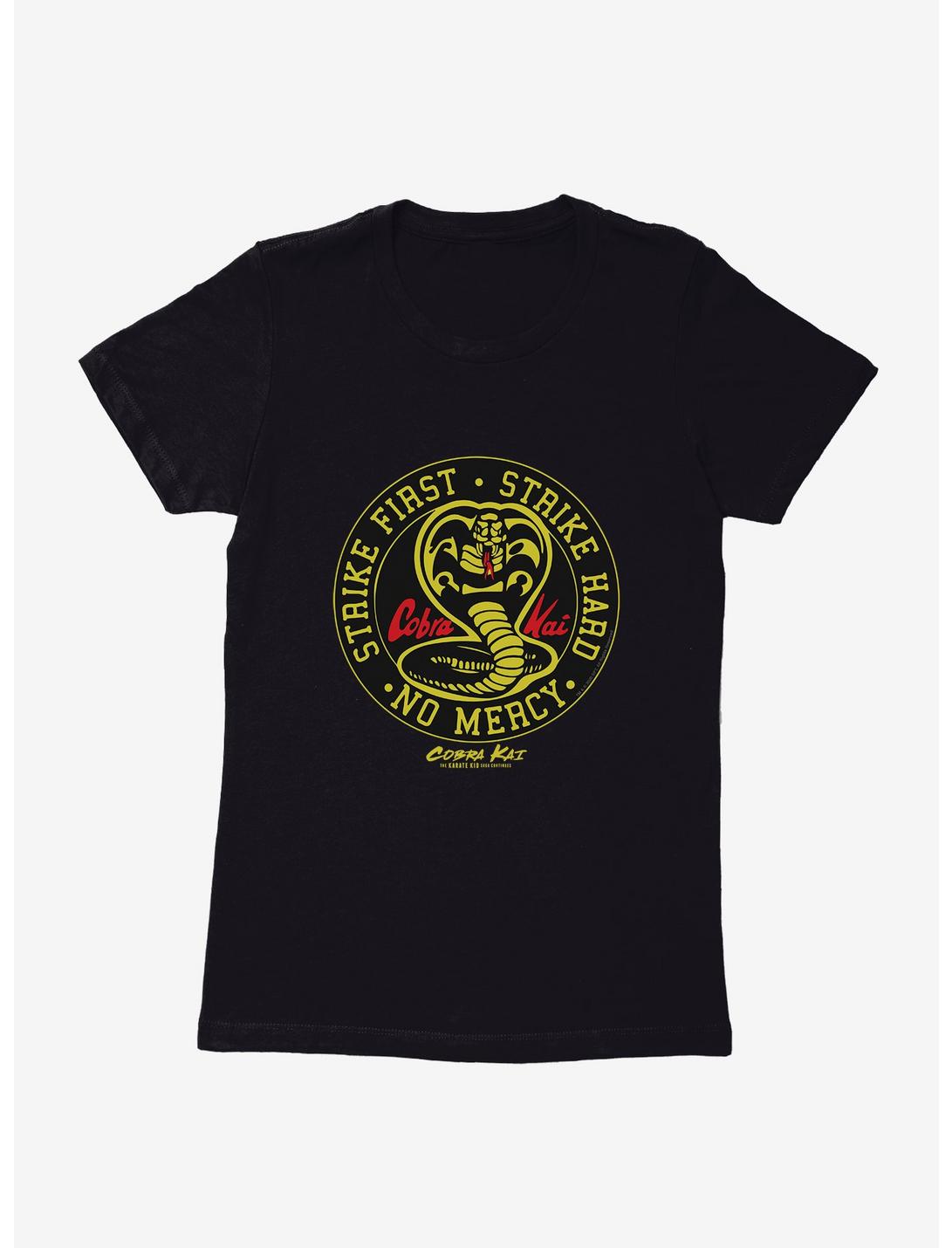 Cobra Kai Window Decal Womens T-Shirt, BLACK, hi-res