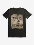 Looney Tunes Merrie Melodies Bugs Bunny A Wild Hare Where T-Shirt, BLACK, hi-res