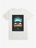 Back To The Future 35 DeLorean Poster T-Shirt, WHITE, hi-res