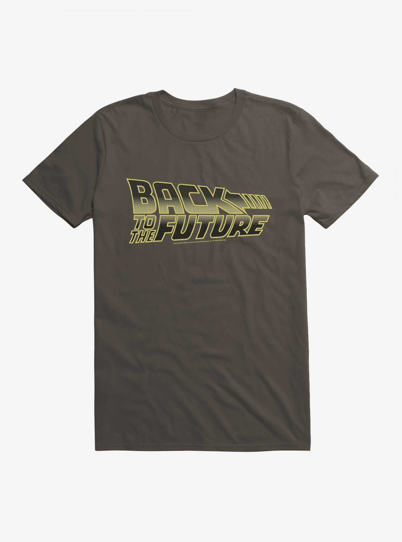 Back To The Future Bold Yellow Script T-Shirt, , hi-res