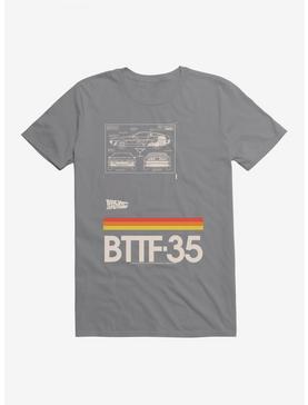 Back To The Future DeLorean Diagram T-Shirt, STORM GREY, hi-res