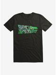 Back To The Future Green Neon Outline Script T-Shirt, , hi-res