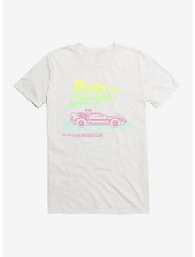 Back To The Future Outline Title Script T-Shirt, WHITE, hi-res