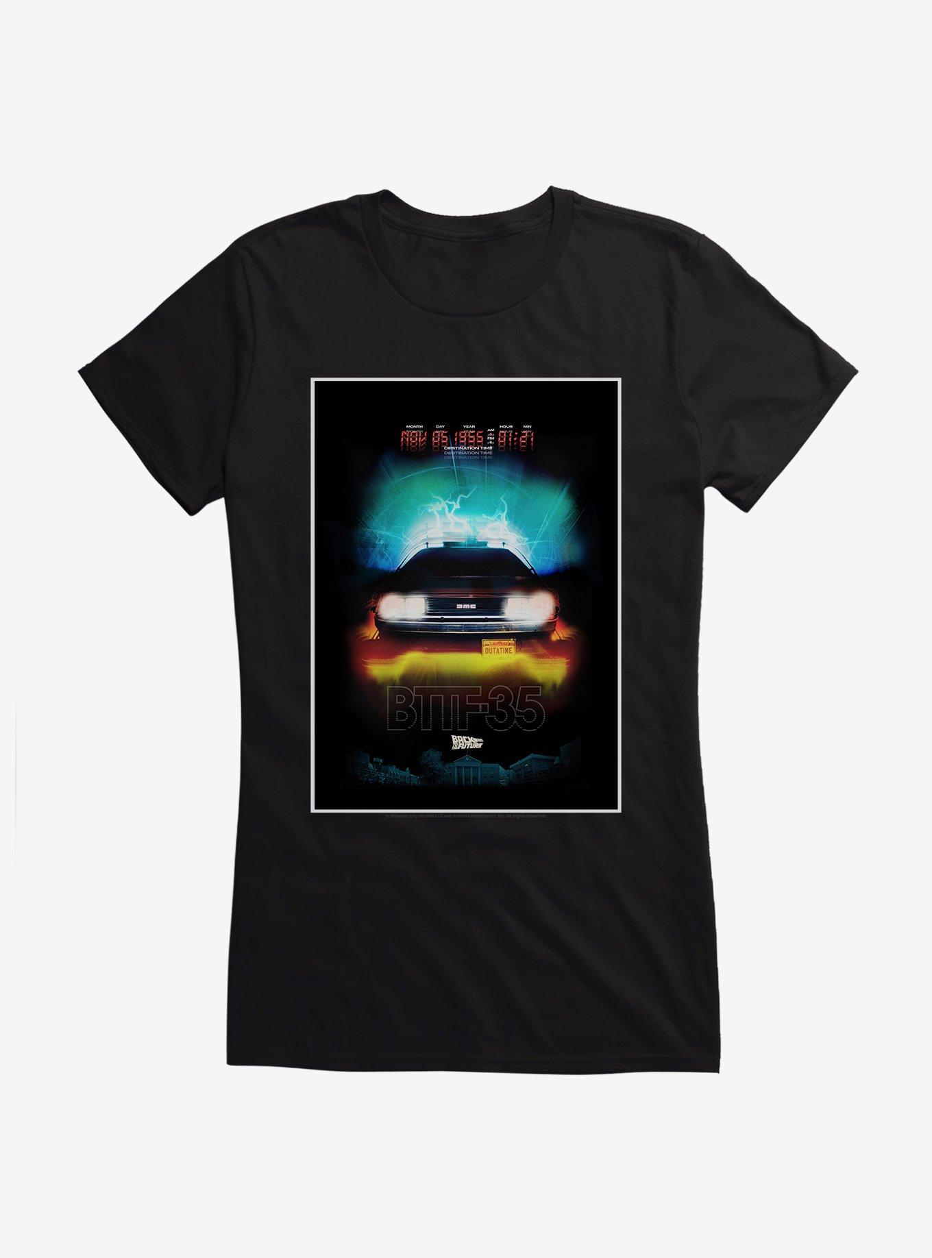 pink delorean t shirt