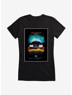 Back To The Future 35 DeLorean Poster Girls T-Shirt, BLACK, hi-res
