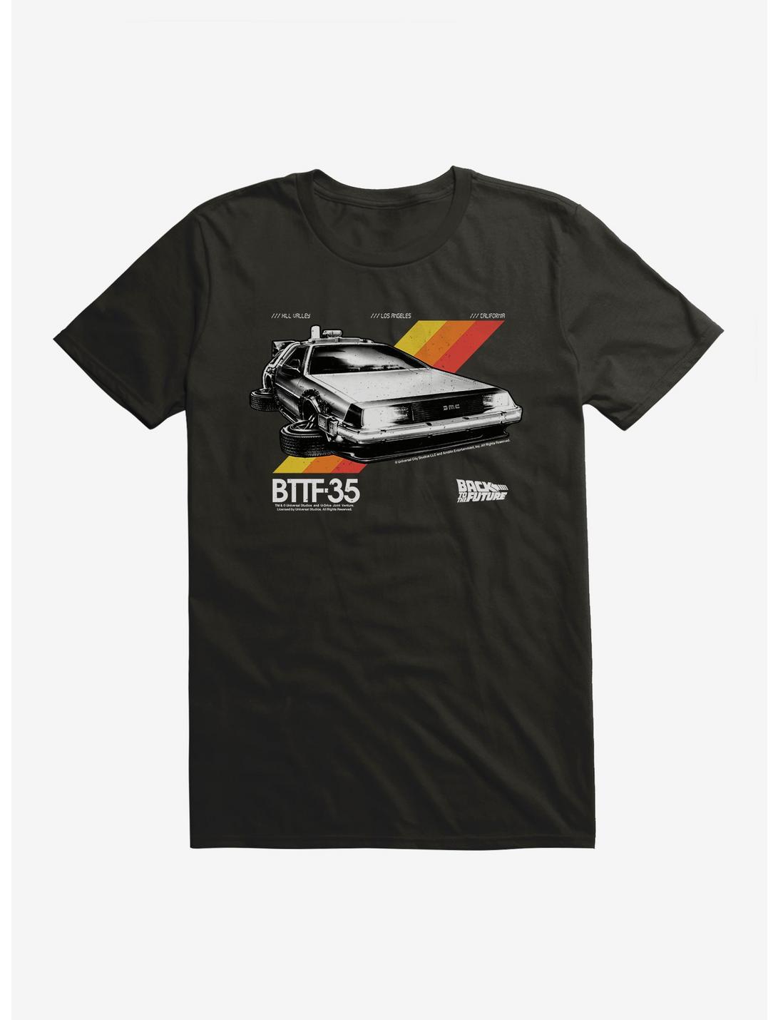 Back To The Future DeLorean Ready For Flight T-Shirt, BLACK, hi-res