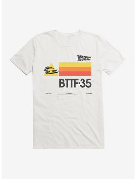 Back To The Future DeLorean Sketch T-Shirt, WHITE, hi-res