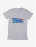 Back To The Future Bold Script Womens T-Shirt, HEATHER, hi-res