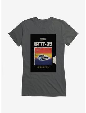 Back To The Future DeLorean Countdown Girls T-Shirt, CHARCOAL, hi-res