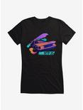 Back To The Future DeLorean Bold Neon Girls T-Shirt, , hi-res