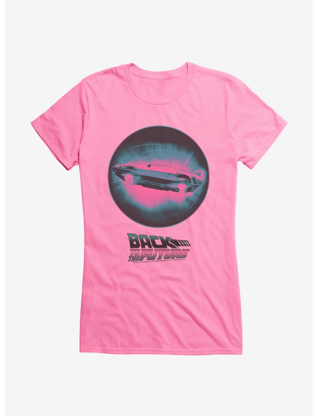 Back To The Future DeLorean Neon Girls T-Shirt, , hi-res