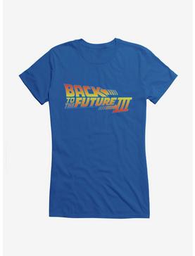Back To The Future Part III Title Script Girls T-Shirt, , hi-res