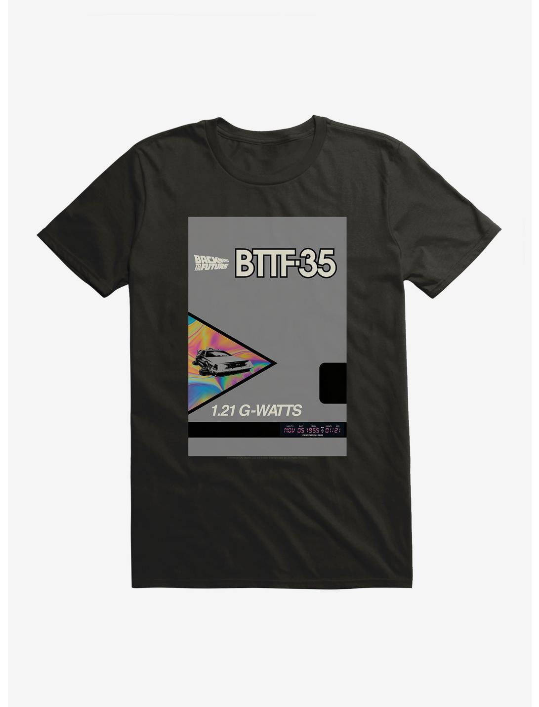 Back To The Future BTTF DeLorean T-Shirt, BLACK, hi-res