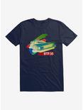Back To The Future DeLorean Bold Neon T-Shirt, MIDNIGHT NAVY, hi-res