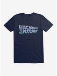 Back To The Future Pastel Script T-Shirt, MIDNIGHT NAVY, hi-res