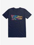 Back To The Future Neon Classic Script T-Shirt, MIDNIGHT NAVY, hi-res