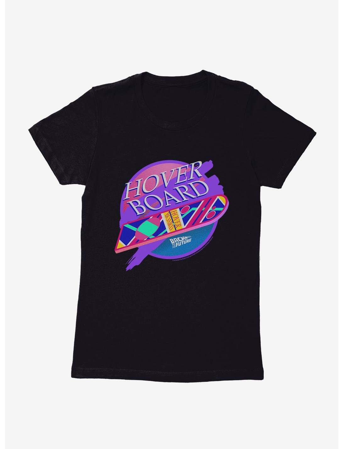 Back To The Future Hover Board Womens T-Shirt, BLACK, hi-res