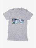 Back To The Future Pastel Script Womens T-Shirt, HEATHER, hi-res