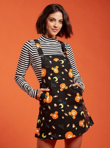 Forever 21 hot sale mickey overall dress