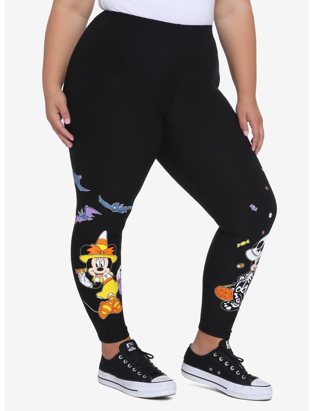 Disney Mickey Mouse Halloween Trick Or Treat Leggings Plus Size | Hot Topic