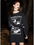 The Craft Powers Of Manon Long-Sleeve T-Shirt Dress, BLACK, hi-res