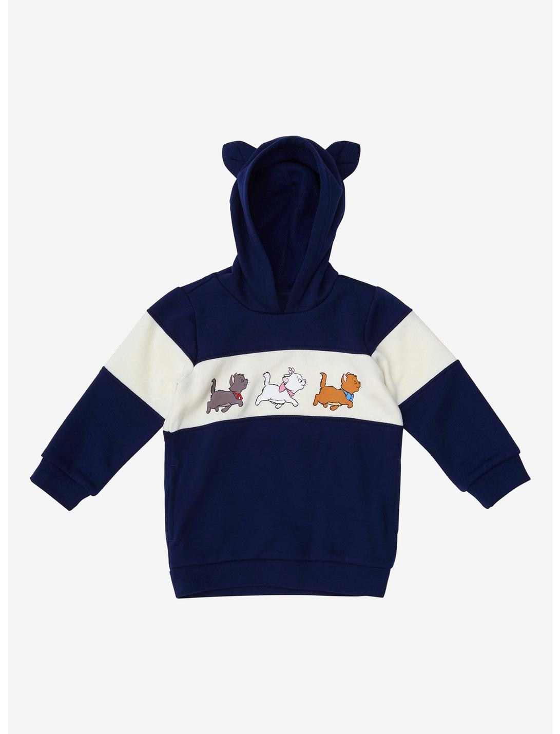 Our Universe Disney The Aristocats Panel Toddler Hoodie - BoxLunch Exclusive, NAVY, hi-res