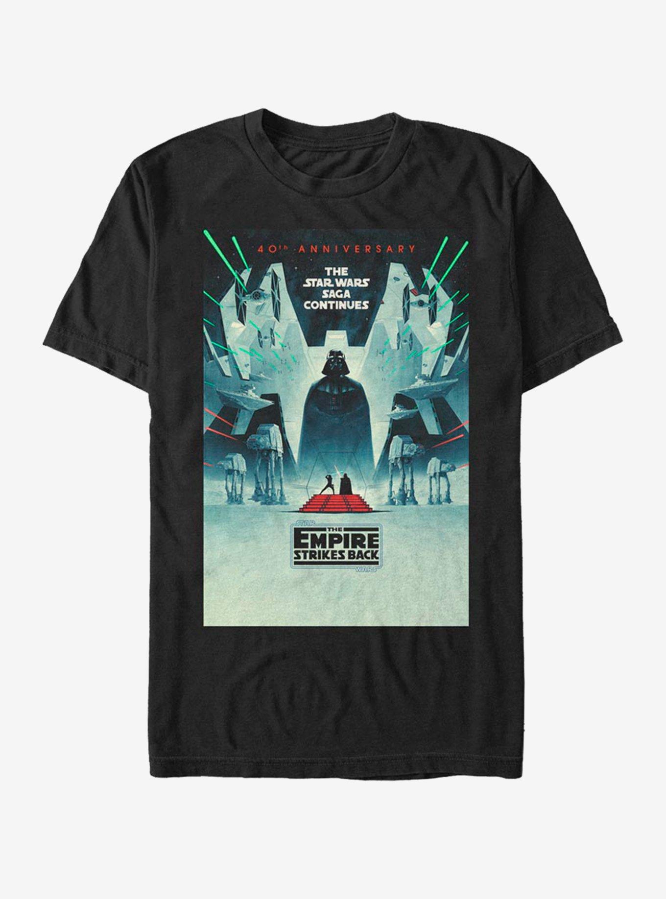 Star Wars Episode V: The Empire Strikes Back 40th Anniversary Poster T-Shirt, , hi-res